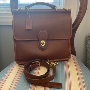 Coach Willis Tan Crossbody Leather Bag